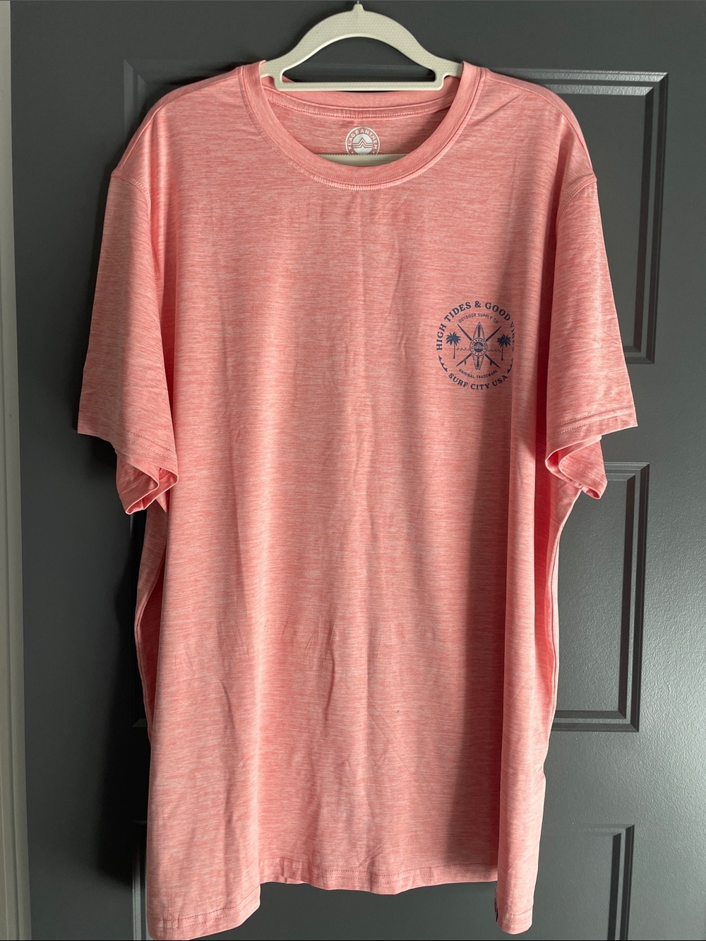 Men's Coral Short-Sleeve Graphic T-Shirt
